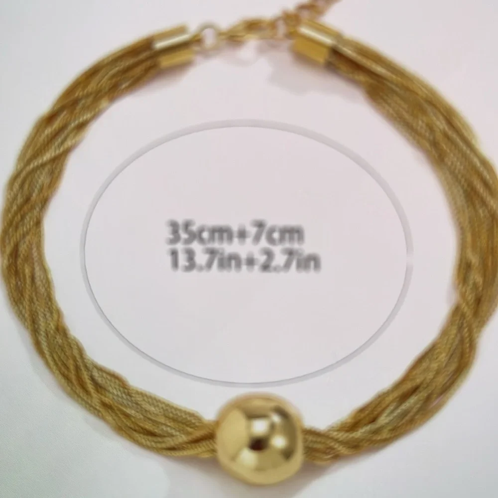 ❌Price Drop ❌Brand New Silver Polished Brass Choker. - Picture 6 of 7